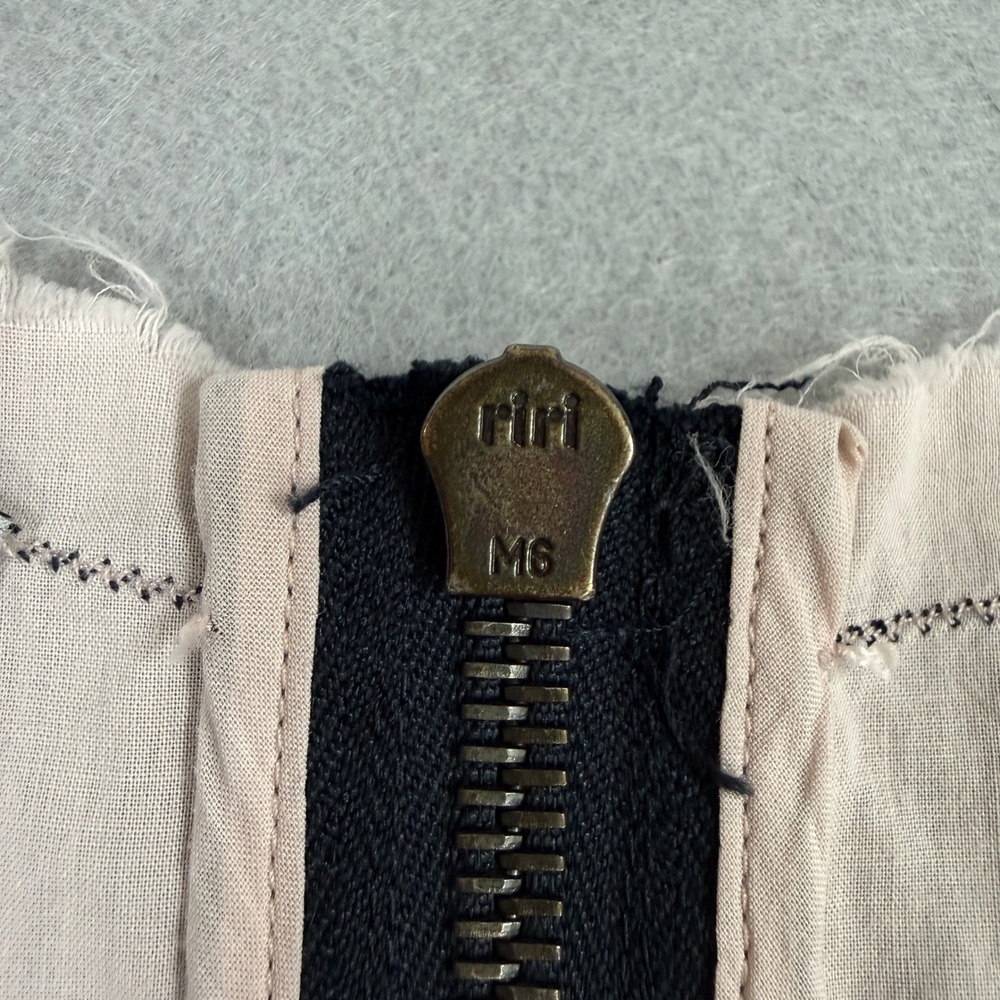 Prada Dress Women Navy Fits Small Sport Chambray Pleated Sleeveless Raw Hem Y2K - Picture 5 of 12